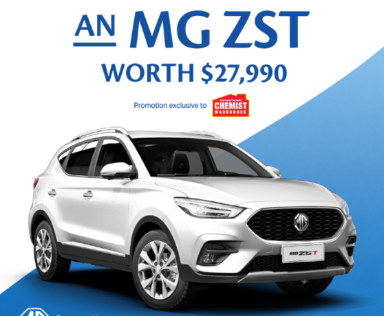 Win an MG ZST with Chemist Warehouse!